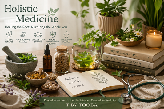 T by Tooba brings together modern medicine and holistic healing through doctor-guided wellness tools, natural remedies, and practical education designed for everyday life.